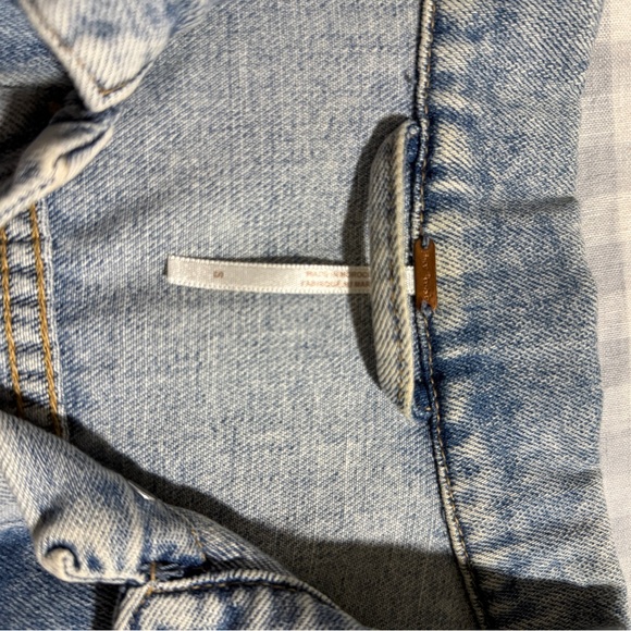Free People Washed Blue Jean Jacket - Picture 4 of 6
